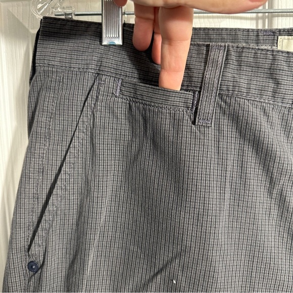 7 For All Mankind Standard pants, lightweight, size 32. Dark gray plaid, spring - Picture 5 of 15